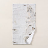 樺の木樹皮パターン バスタオルセット (ハンドタオル)