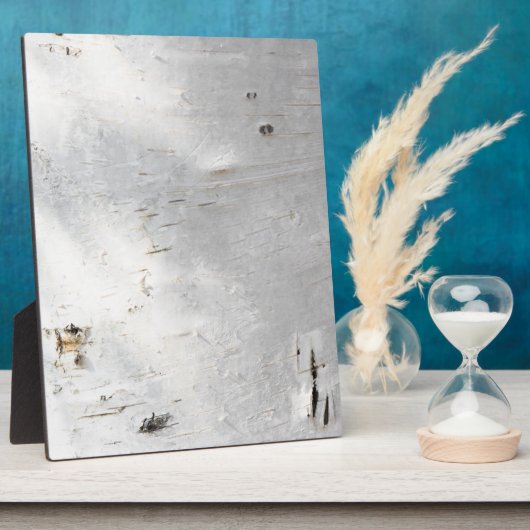 樺の木樹皮パターン フォトプラーク (側面)