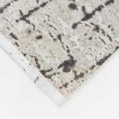 樺の木樹皮パターン フリースブランケット (角)