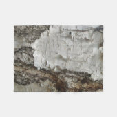 樺の木樹皮パターン フリースブランケット (正面(横))