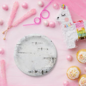 樺の木樹皮パターン ペーパープレート (パーティー)