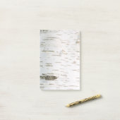 樺の木樹皮パターン ポストイット (デスク上)