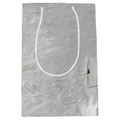 樺の木樹皮パターン ミディアムペーパーバッグ (正面)