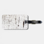 樺の木樹皮パターン ラゲッジタグ (裏面横)