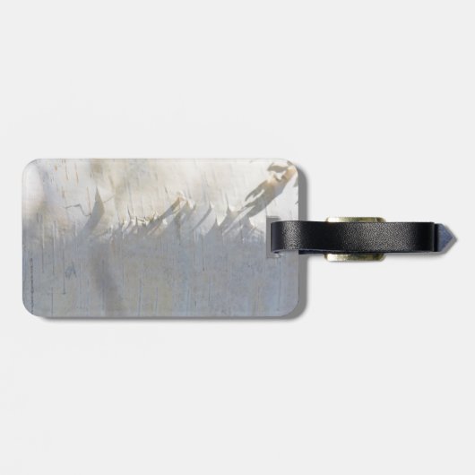 樺の木樹皮パターン ラゲッジタグ (裏面横)