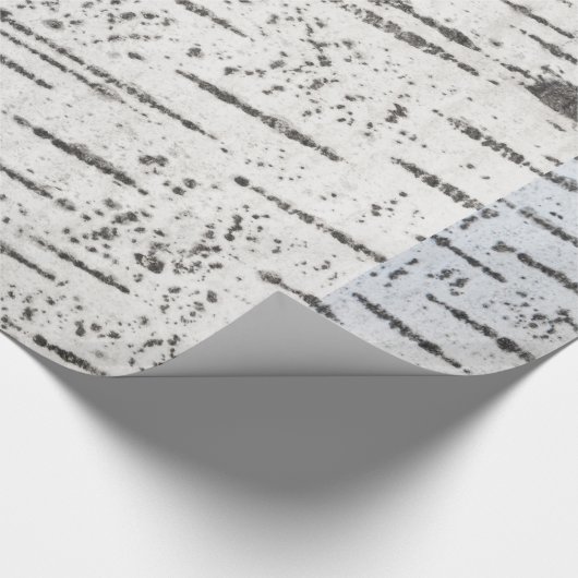 樺の木樹皮パターン ラッピングペーパー (角)