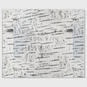 樺の木樹皮パターン ラッピングペーパー (フラット)