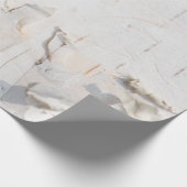 樺の木樹皮パターン ラッピングペーパー (角)