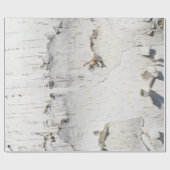 樺の木樹皮パターン ラッピングペーパー (フラット)