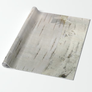 樺の木樹皮パターン ラッピングペーパー