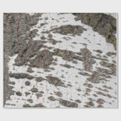 樺の木樹皮パターン ラッピングペーパー (フラット)