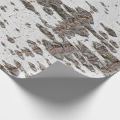 樺の木樹皮パターン ラッピングペーパー (角)