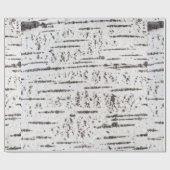 樺の木樹皮パターン ラッピングペーパー (フラット)