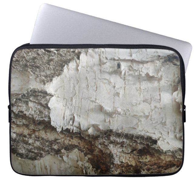 樺の木樹皮パターン ラップトップスリーブ (正面)