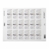 樺の木樹皮パターン ラベル (フルシート)