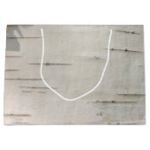 樺の木樹皮パターン ラージペーパーバッグ (正面)