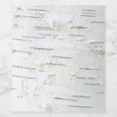 樺の木樹皮パターン ワインラベル (シングルラベル)