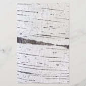 樺の木樹皮パターン 便箋 (正面)