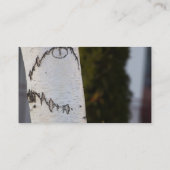 樺の木樹皮パターン 名刺 (裏面)