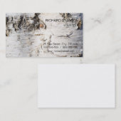 樺の木樹皮パターン 名刺 (正面/裏面)