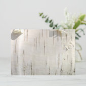 樺の木樹皮パターン 招待状 (スタンド正面)