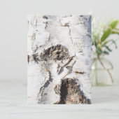 樺の木樹皮パターン 招待状 (スタンド正面)