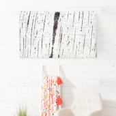 樺の木樹皮パターン 横断幕 (インサイチュ)