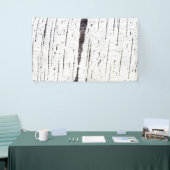 樺の木樹皮パターン 横断幕 (トレードショー)