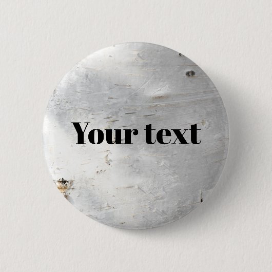 樺の木樹皮パターン 缶バッジ (正面)