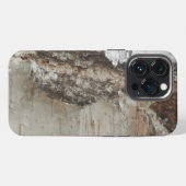 樺の木樹皮パターン iPhoneケース (裏面横)