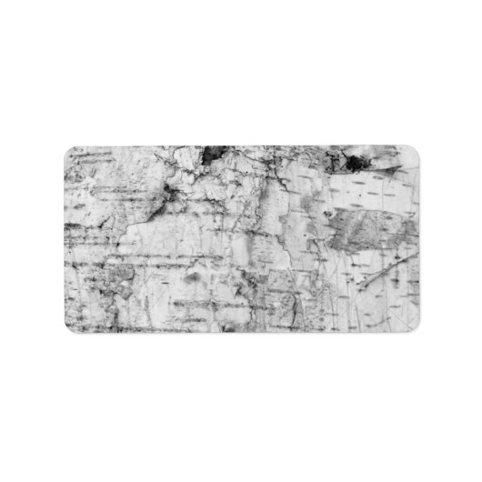 樺の木樹皮ラベル ラベル (正面)