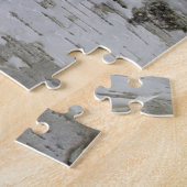 樺の木樹皮剥古写真 ジグソーパズル (側面)