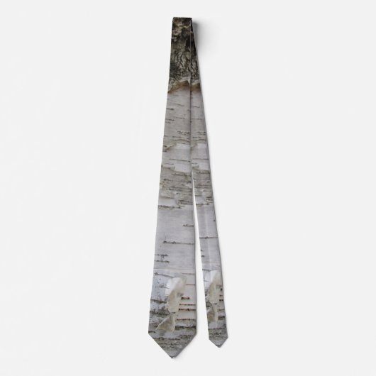 樺の木樹皮剥古写真 ネクタイ (正面)