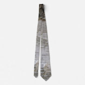 樺の木樹皮剥古写真 ネクタイ (裏面)