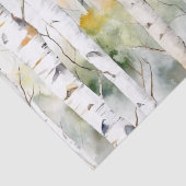 樺の木樹皮緑水彩ティッシュペーパー 薄葉紙 (詳細)