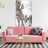 樺の木樹皮 キャンバスプリント (インサイチュ (リビング))