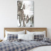 樺の木樹皮 キャンバスプリント (インサイチュ (寝室))