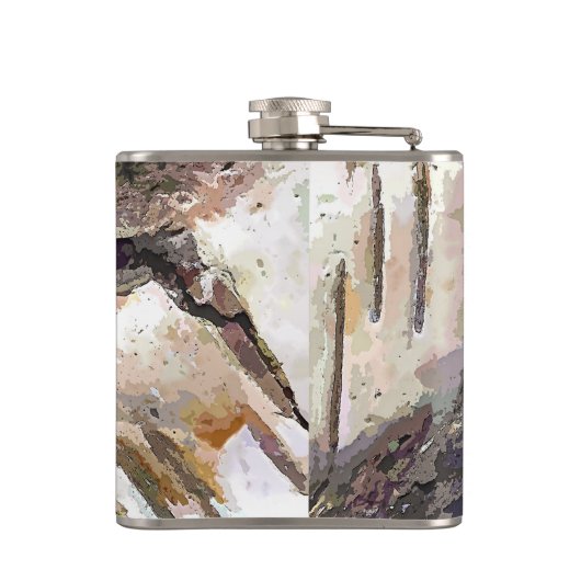 樺の木樹皮 フラスク (裏面)