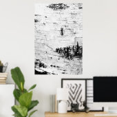 樺の木樹皮 ポスター (ホームオフィス)