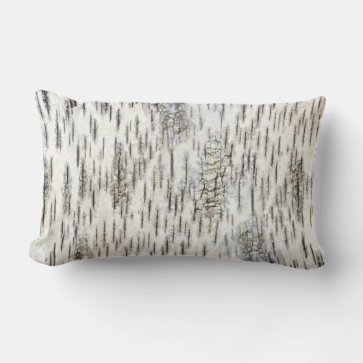 樺の木樹皮 ランバークッション (正面)