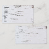 樺の木樹皮 名刺 (正面/裏面)