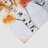 樺の木秋樺の木ツリーオータムカントリー葉ラスティック 薄葉紙 (詳細)