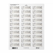 樺の木素朴ツリーウィンタースノーウィー住所 シール (フルシート)