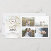 樺の木素朴バークハート結婚ズ・サンキュー サンキューカード (正面)