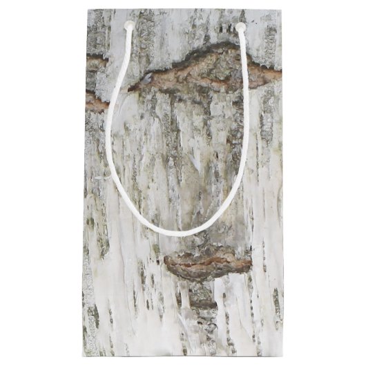 樺の木素朴樹皮 スモールペーパーバッグ (正面)