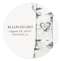 樺の木素朴結婚ハート