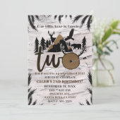 樺の木素朴野外ワイルダネス2歳の誕生日 招待状 (スタンド正面)