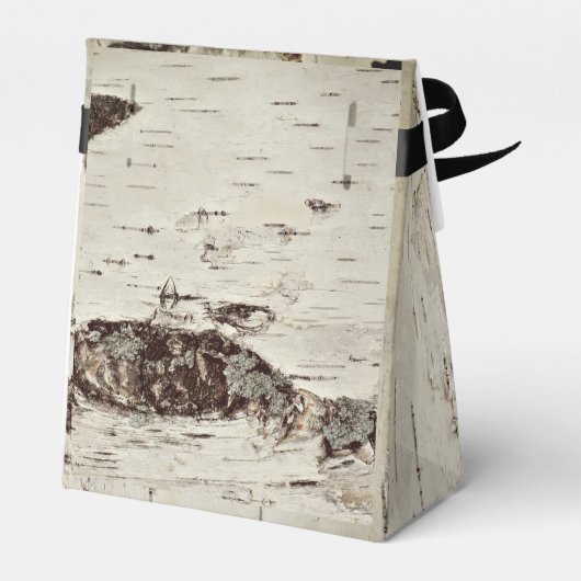 樺の木結婚ウッドのギフトボックス フェイバーボックス (裏面サイド)