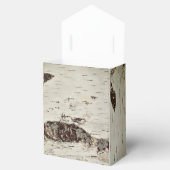 樺の木結婚ウッドのギフトボックス フェイバーボックス (オープン)