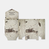 樺の木結婚ウッドのギフトボックス フェイバーボックス (折り畳みなし)